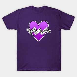 amor vincit omnia purple heart T-Shirt